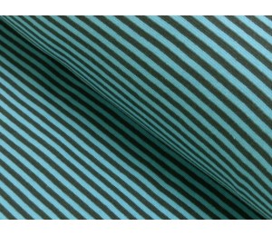 Ringelbündchen türkis grau Bündchen gestreift